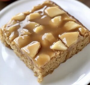 Salted Caramel Apple Sheet Cake Recipe