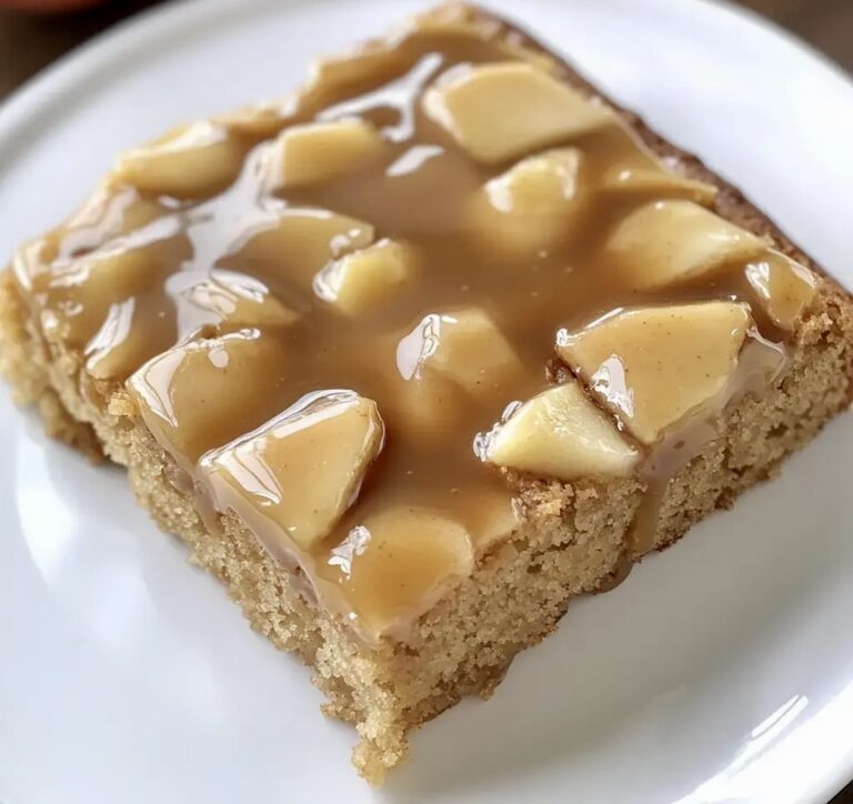 Salted Caramel Apple Sheet Cake Recipe