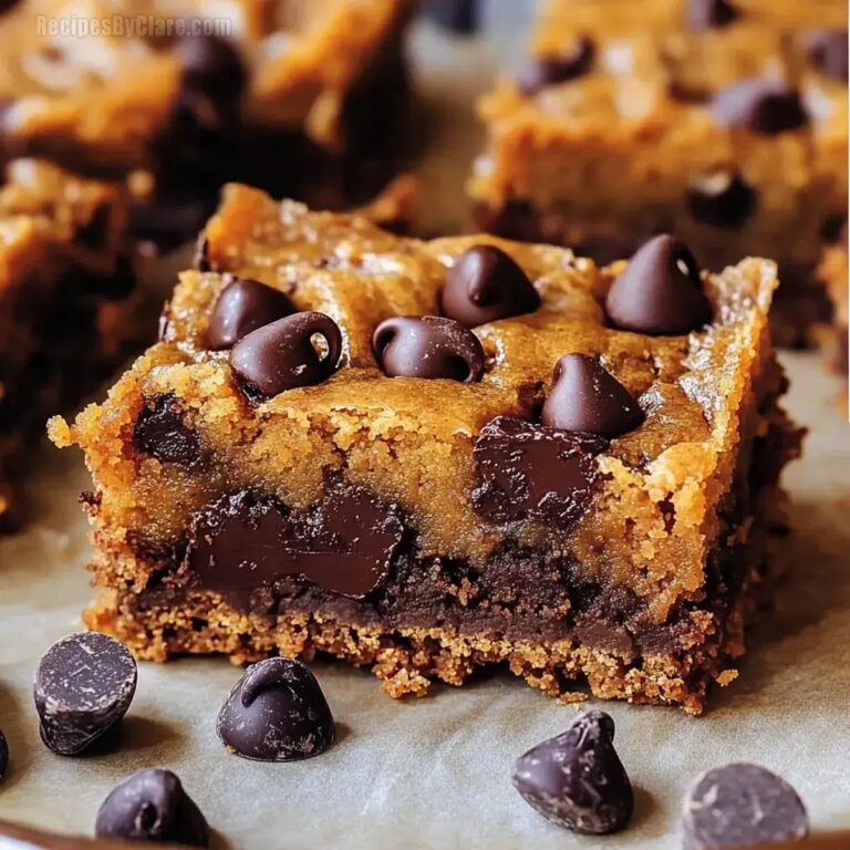 Fudgy Pumpkin Chocolate Chip Bars Recipe