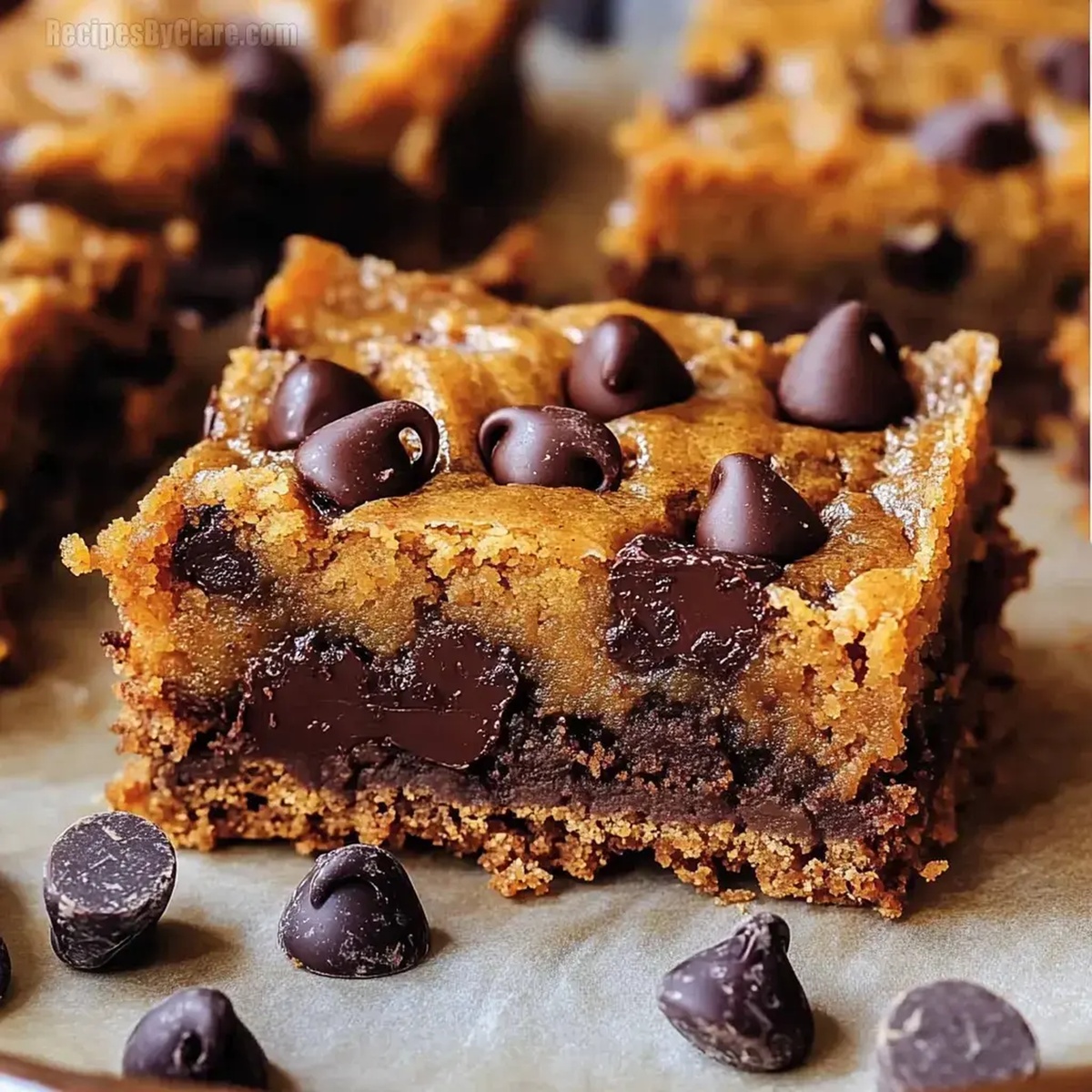 Fudgy Pumpkin Chocolate Chip Bars Recipe