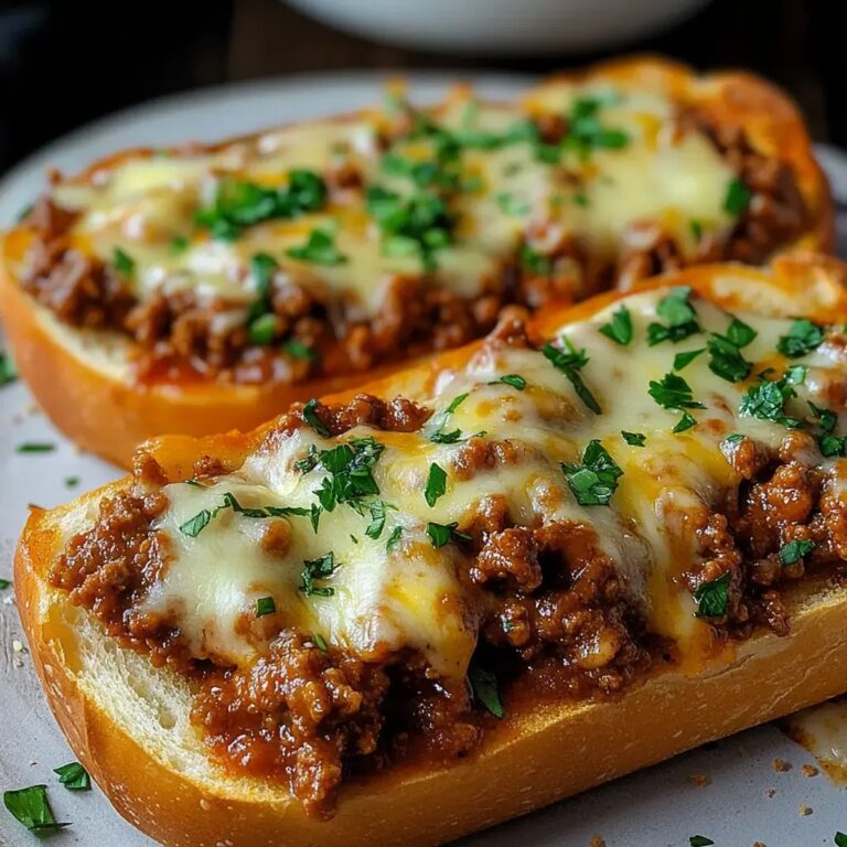 Sloppy Joe Garlic Melts Recipe