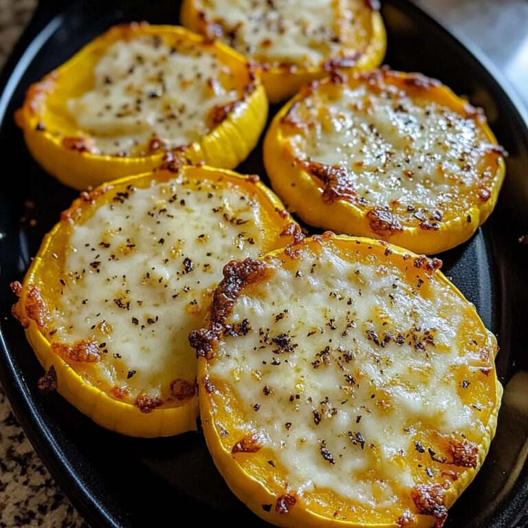 Cheesy Baked Squash Rounds Recipe