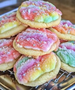 Rainbow Sherbet Cookies Recipe