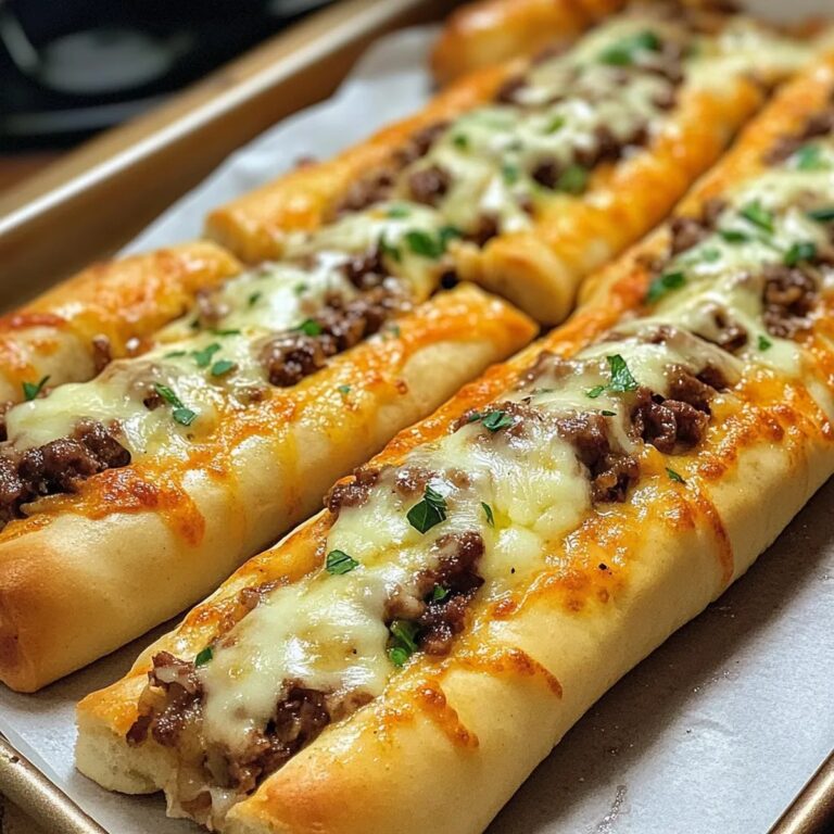 Philly Cheesesteak Stuffed Cheesy Breadsticks Recipe