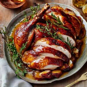 Maple Butter Glazed Turkey Recipe