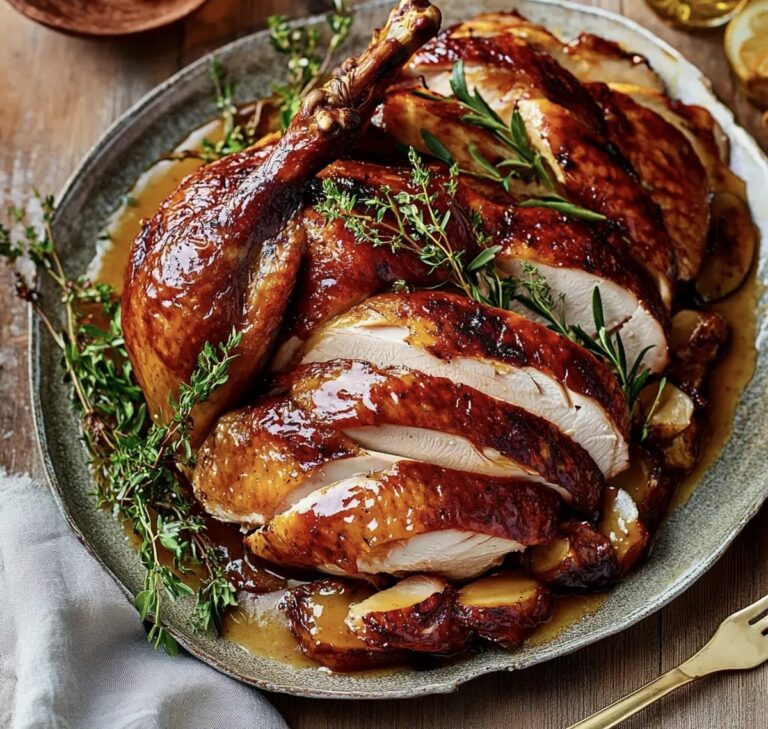 Maple Butter Glazed Turkey Recipe