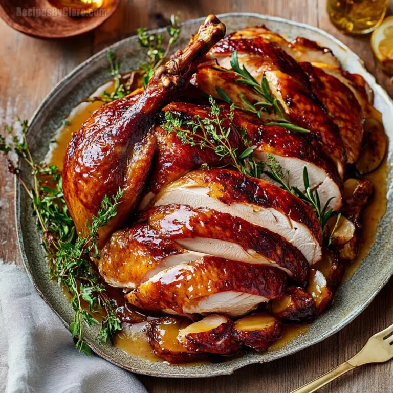 Maple Butter Glazed Turkey Recipe