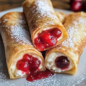Cherry Cheesecake Chimichangas Recipe