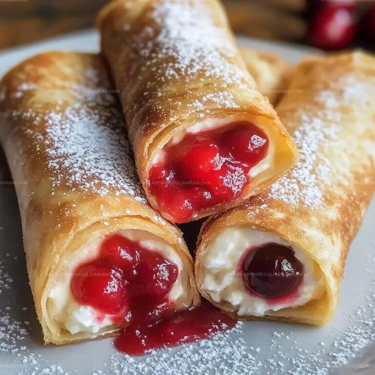 Cherry Cheesecake Chimichangas Recipe