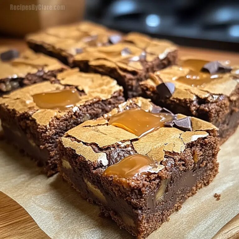 Caramel Chocolate Chunk Brownies Recipe