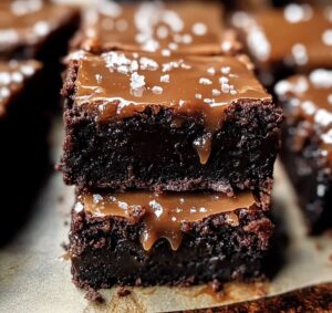 Salted Caramel Fudge Brownies Recipe