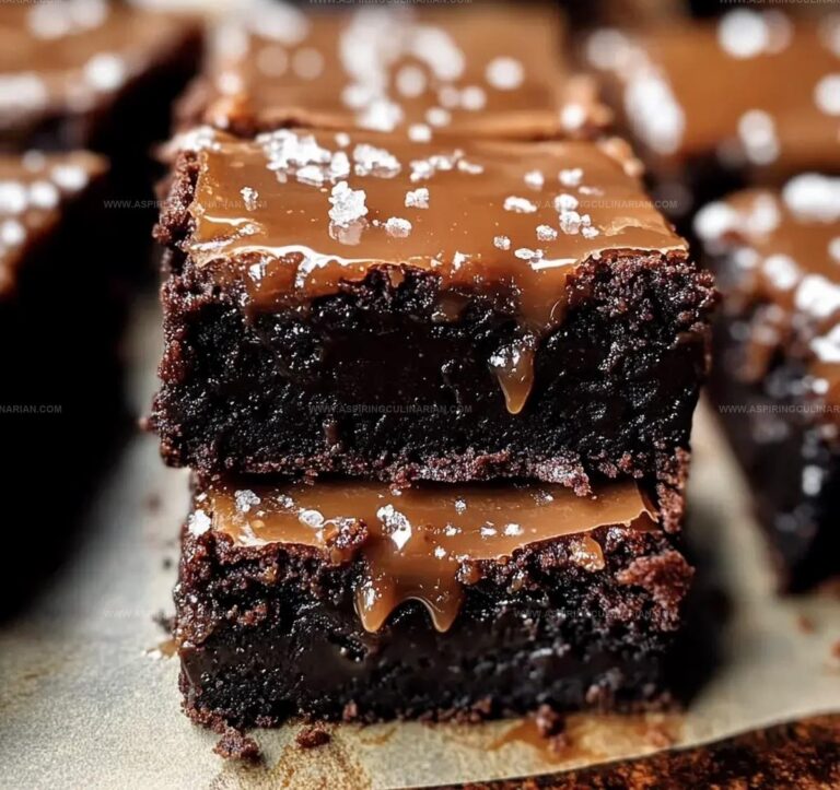 Salted Caramel Fudge Brownies Recipe