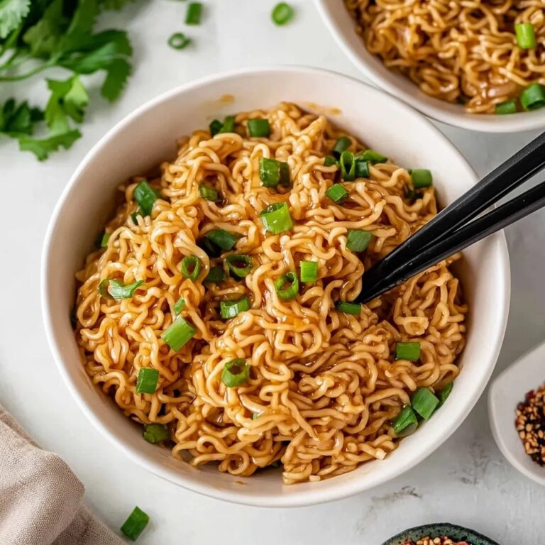 Sesame Garlic Ramen Noodles Recipe