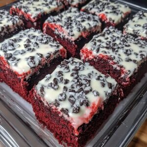 Cookies Cream Red Velvet Brownies Recipe