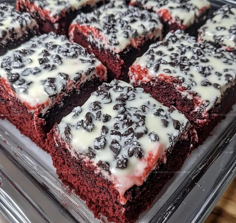 Cookies Cream Red Velvet Brownies Recipe