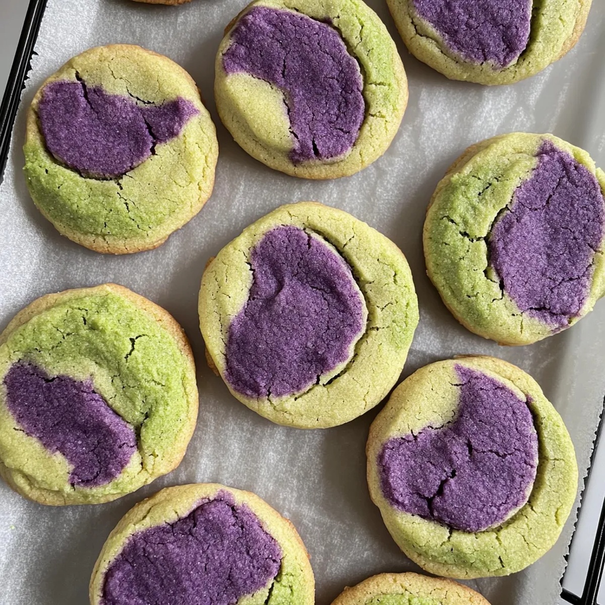 Matcha Ube Cookies Recipe