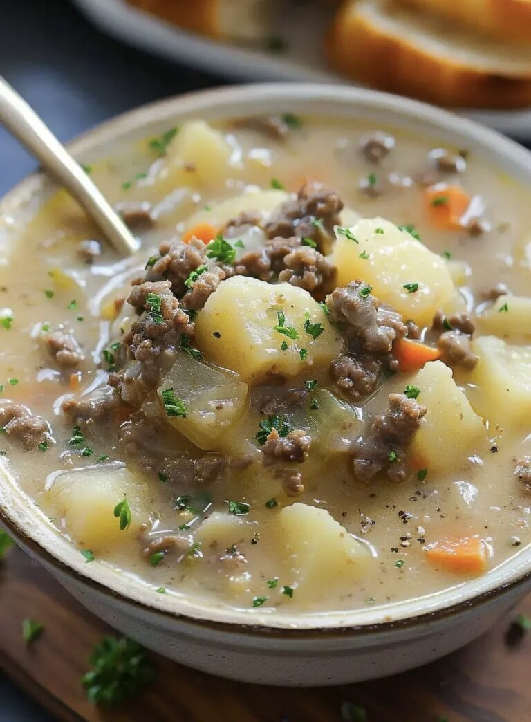 Hearty Potato Beef Comfort Soup Recipe