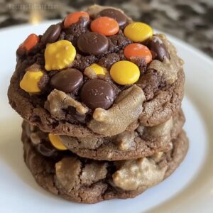 Chocolate Reeses Pieces Cookies Recipe