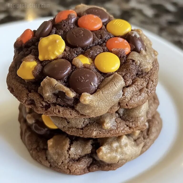 Chocolate Reeses Pieces Cookies Recipe