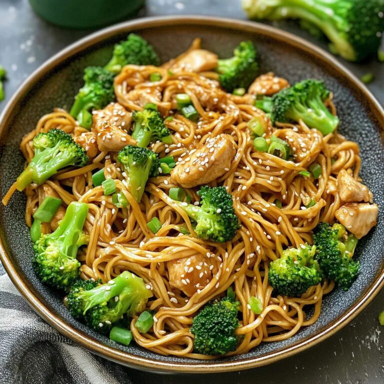 Healthy Sesame Noodles With Chicken And Broccoli Recipe
