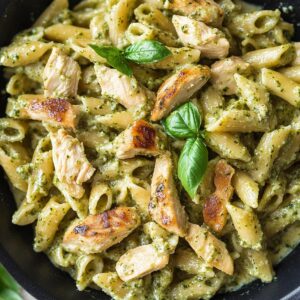 Creamy Chicken Pesto Pasta Recipe
