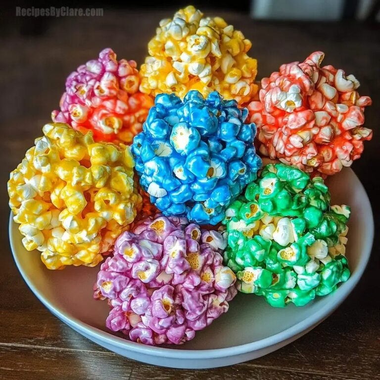 Rainbow Popcorn Balls Recipe