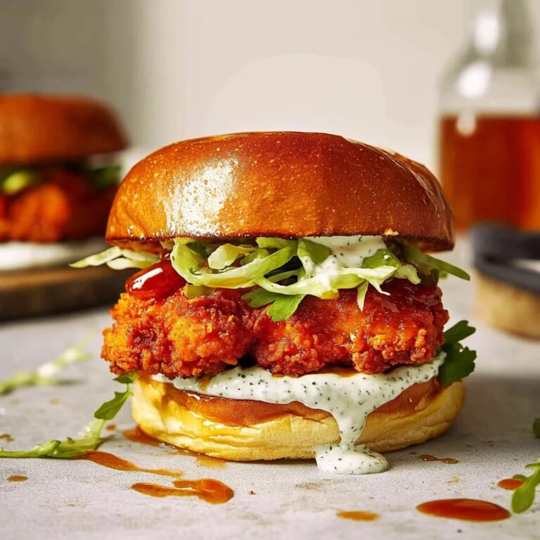 Baked Nashville Hot Chicken Sandwich Recipe