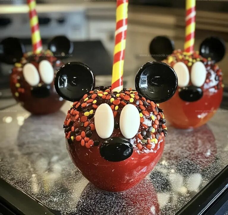 Mickey Mouse Candy Apples Recipe