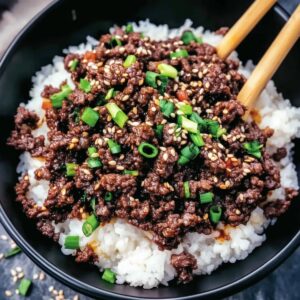 Korean Ground Beef And Rice Bowls Recipe