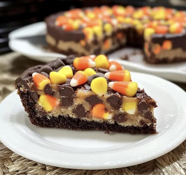 Candy Corn Chocolate Chip Cookie Cake Recipe