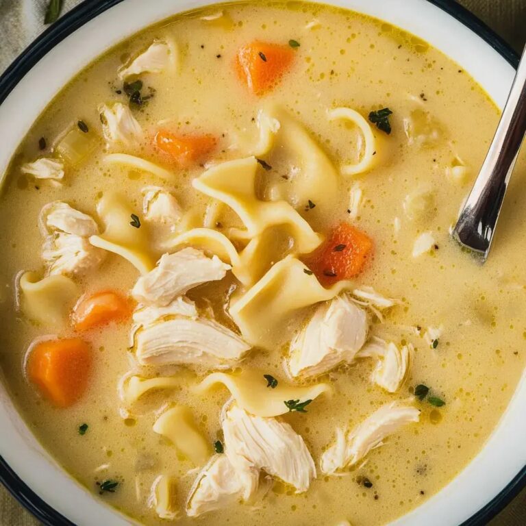 Creamy Chicken Noodle Soup Recipe