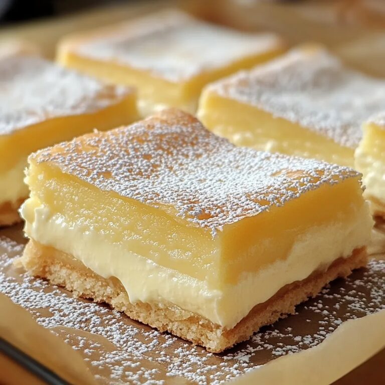 Vanilla Custard Cream Squares Recipe