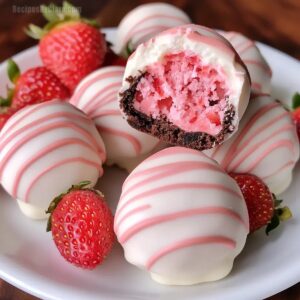 Strawberry Shortcake Oreo Balls Recipe