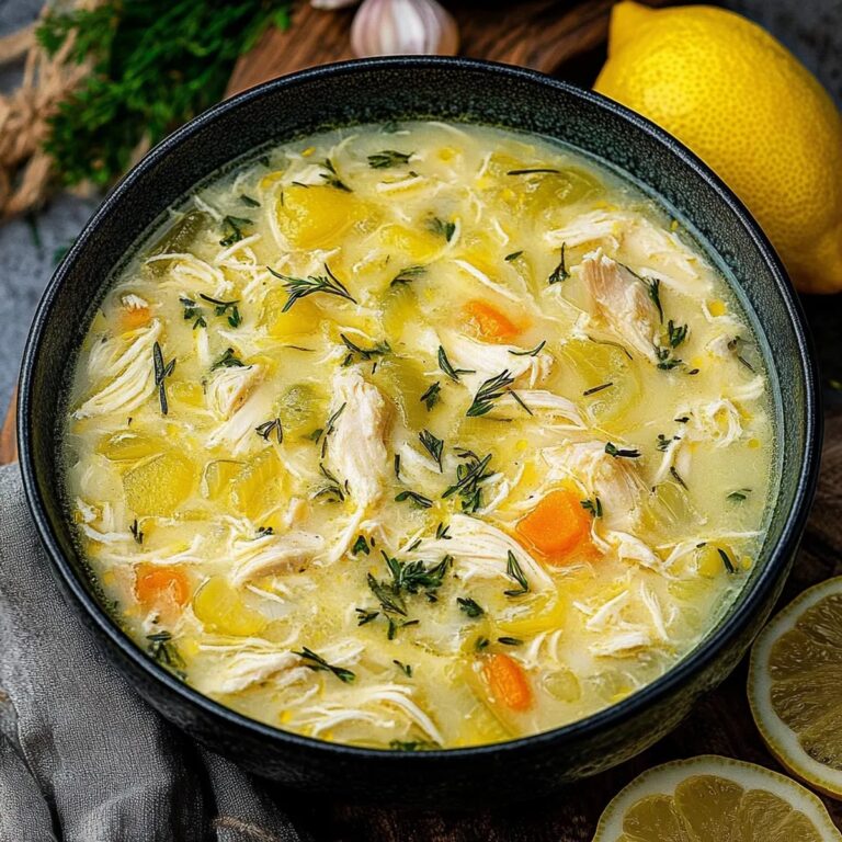 Avgolemono Lemon Chicken Soup Recipe
