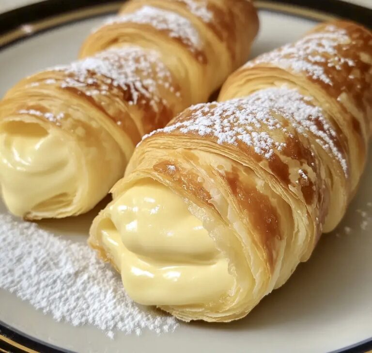 Italian Cream Stuffed Cannoncini Recipe