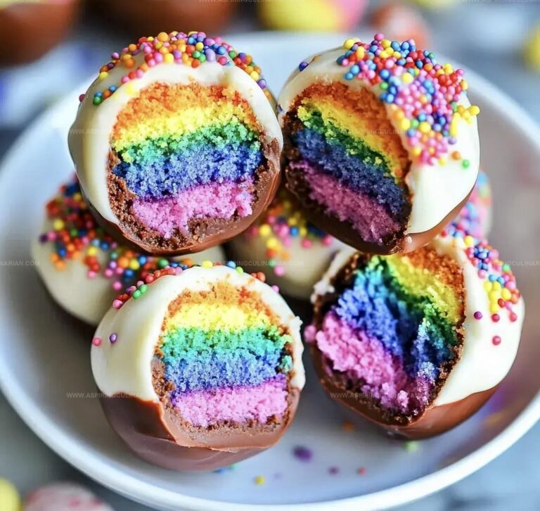 Rainbow Cake Truffles Recipe