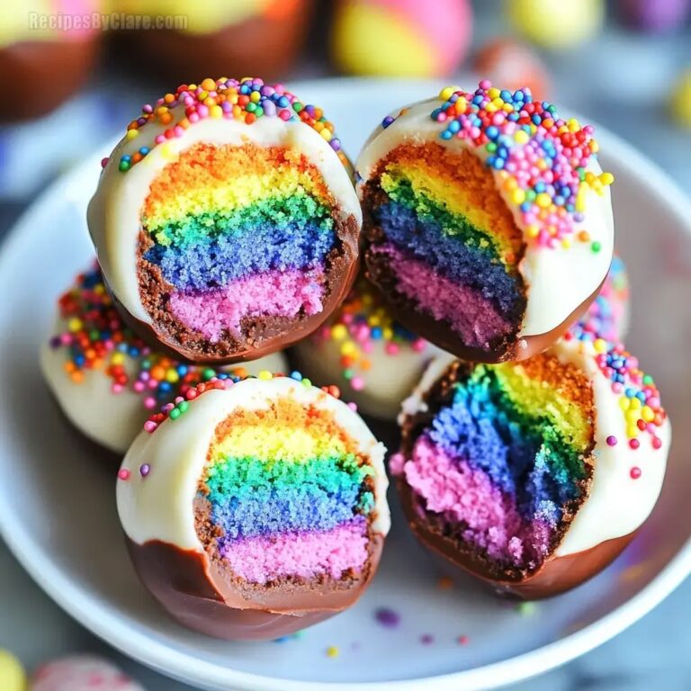 Rainbow Cake Truffles Recipe