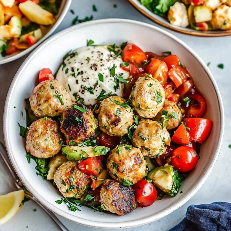 Mediterranean Chicken Meatballs Recipe