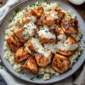 Salmon Garlic Bites Recipe