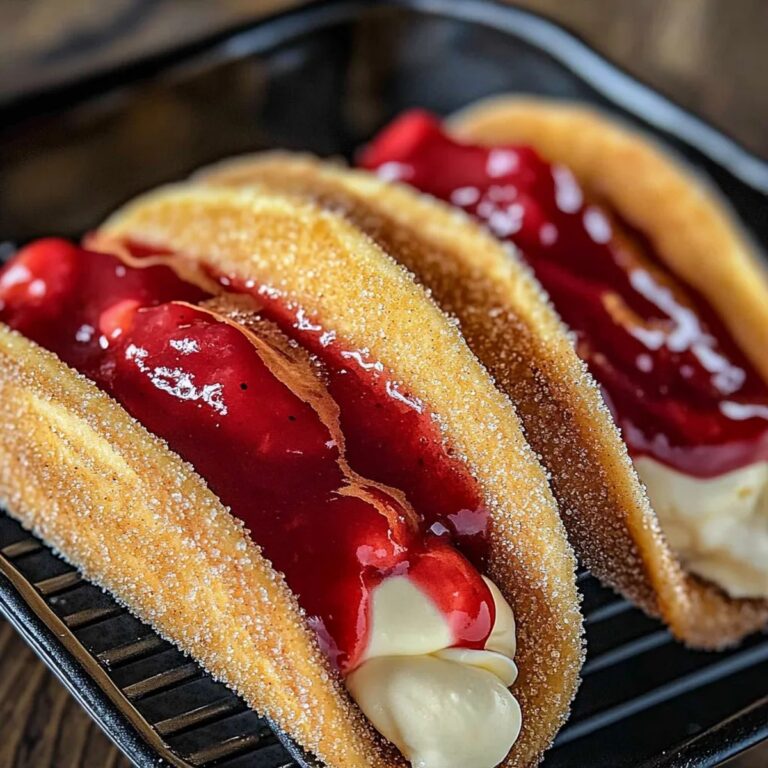 Strawberry Cheesecake Dessert Tacos Recipe