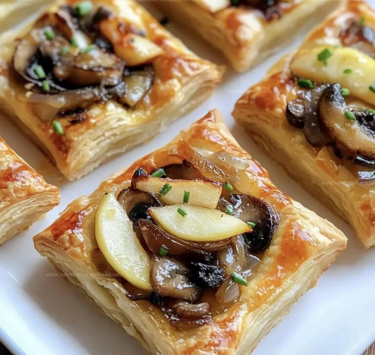 Caramelized Onion Mushroom Apple Gruyere Bites Recipe