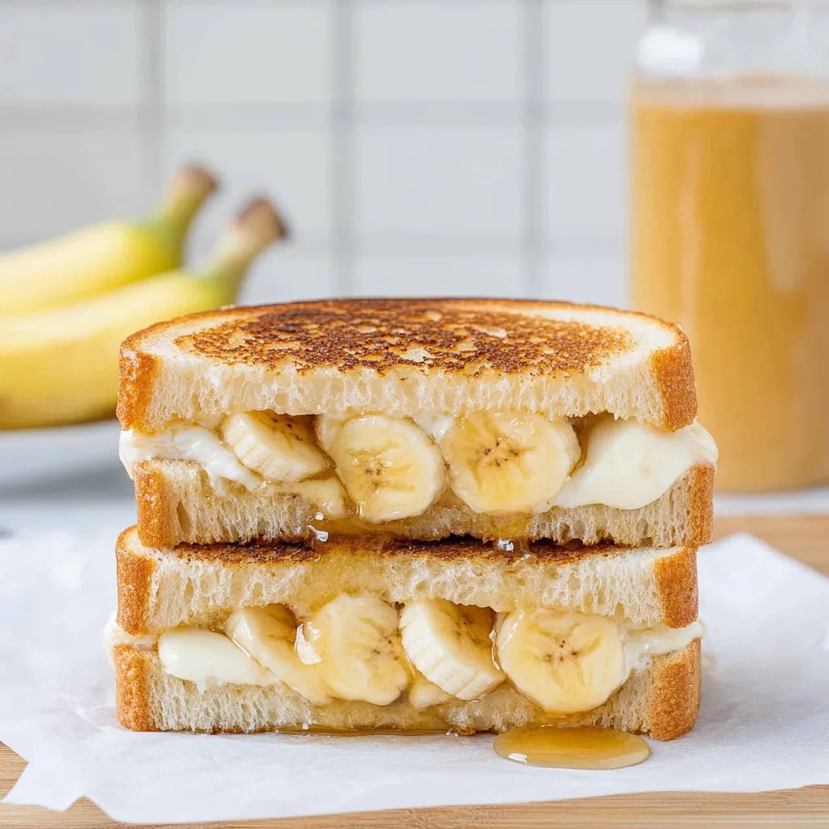 Honey Banana Grilled Cheese Sandwich Recipe