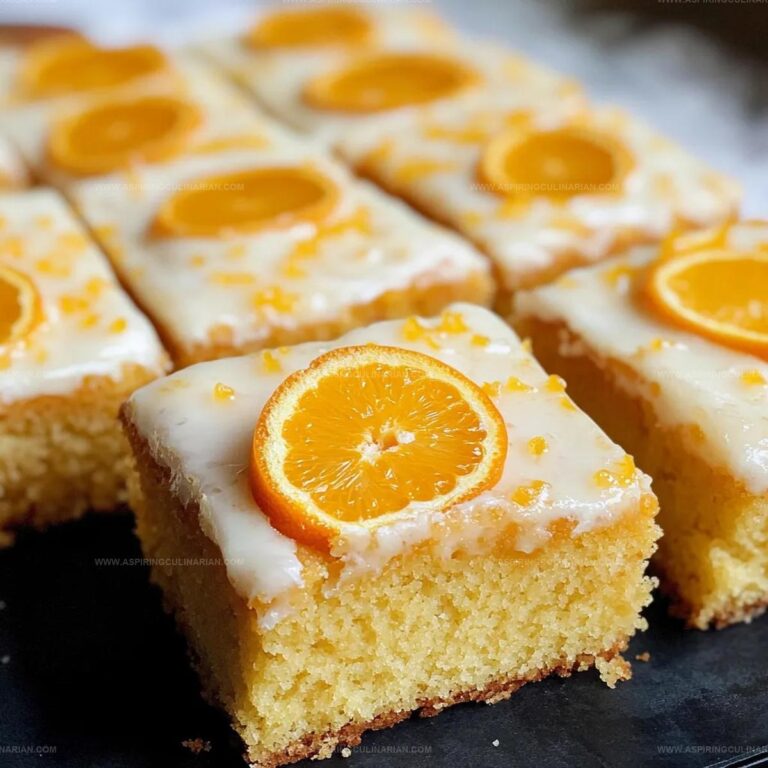 Orange Drizzle Traybake Cake Recipe