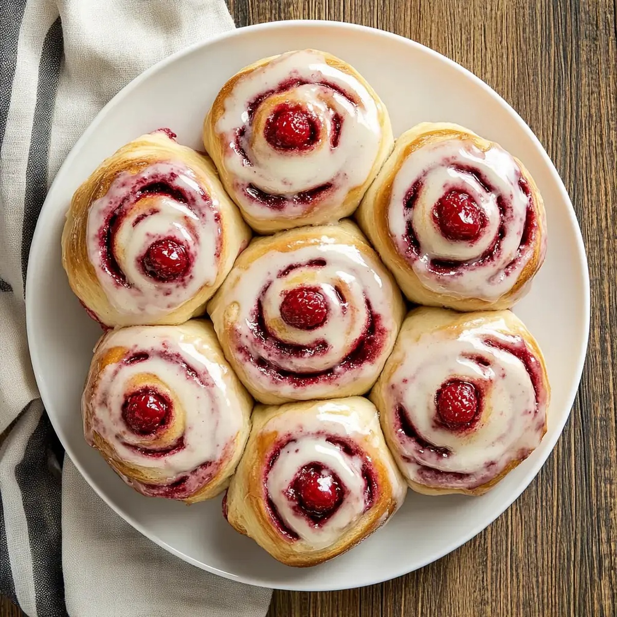 Raspberry Cinnamon Rolls Recipe