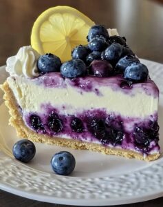 Lemon Blueberry Cheesecake Slice Recipe