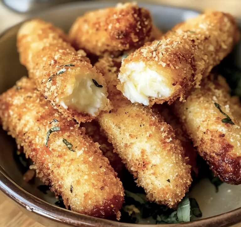 Crispy Air Fryer Mozzarella Sticks Recipe