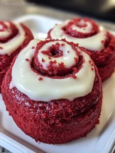 Red Velvet Cinnamon Rolls Cream Cheese Icing Recipe