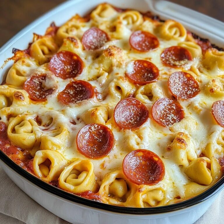 Cheese Tortellini Pepperoni Pizza Casserole Recipe