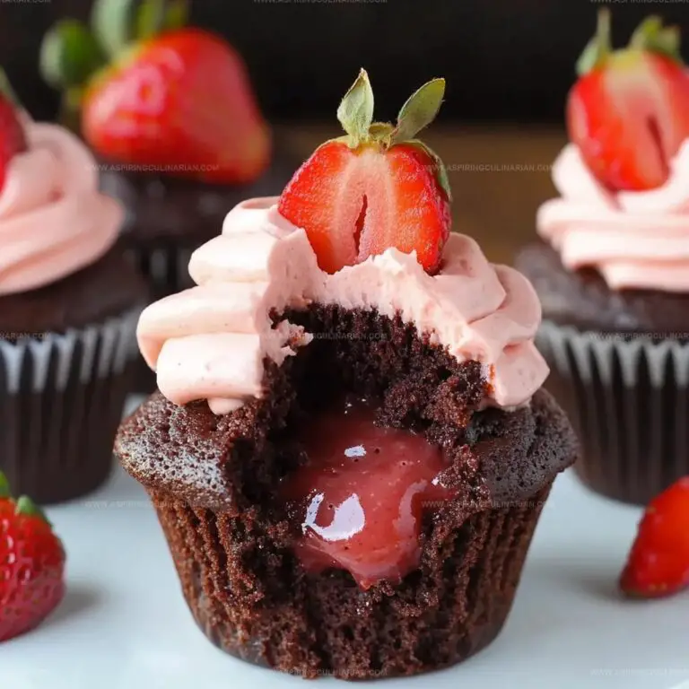 Chocolate Strawberry Cupcakes Recipe