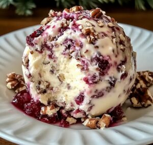 Cranberry Pecan Cheesecake Ball Recipe